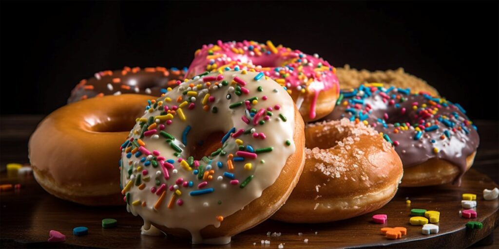 Donuts with icing